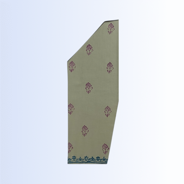 2 Piece - Block Print Cotton Suit (Unstiched) - Image 3