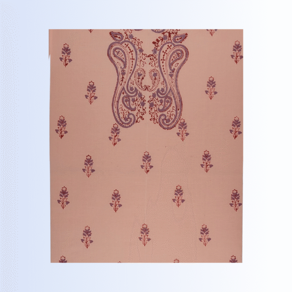 2 Piece - Block Print Cotton Suit (Unstiched) - Image 2