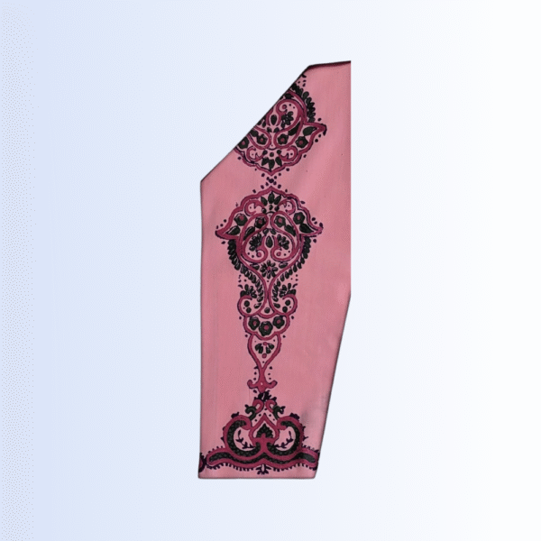 2 Piece - Block Print Cotton Suit (Unstiched) - Image 3